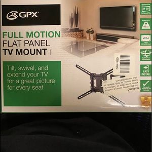 Full motion, flat panel TV mount (24-50”)
